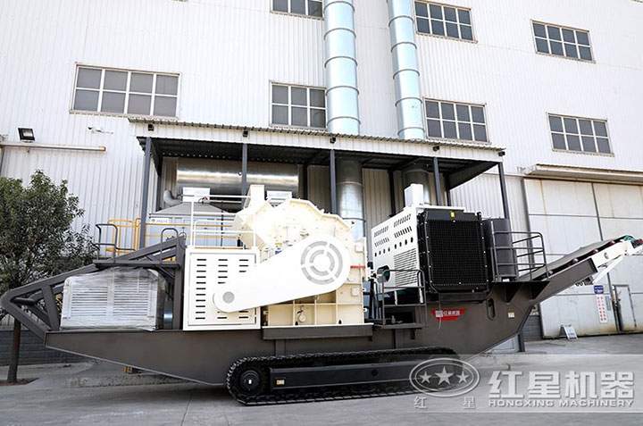 乐鱼移动碎石机处理建筑垃圾现场-助力城市新发展